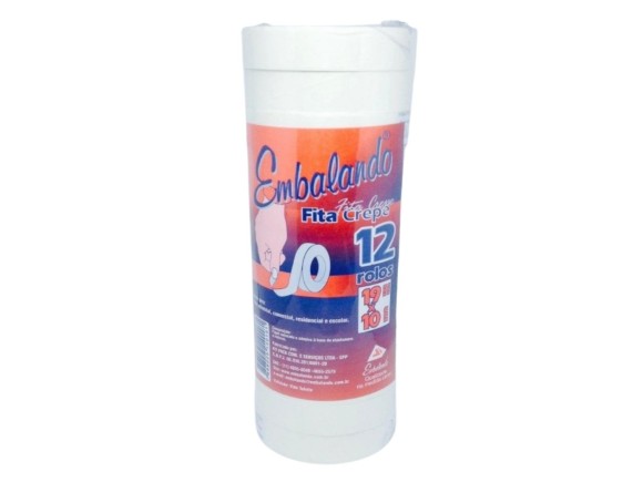 FITA CREPE EMBALANDO 18X10  C/12 ROLOS
