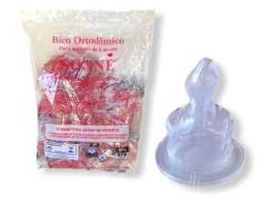 BICO DE MAMADEIRA SILICONE SONNE ORTO C/20