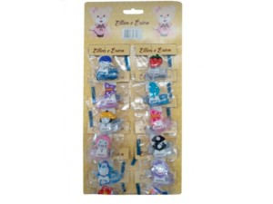 PRENDEDOR DE CHUPETA ELLEN SILICONE C/12