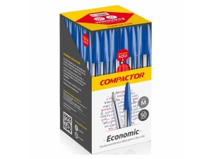 CANETA COMPACTOR ECONOMIC C/ 50 VERMELHA