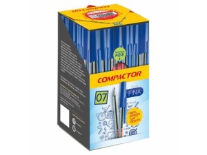 CANETA COMPACTOR ESCRITA FINA 07 VERMELHA C/50