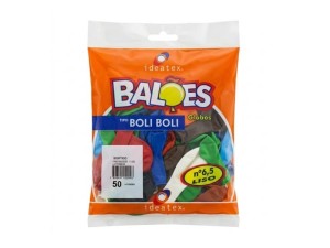 BALAO BOLI BOLI LISO PT SORTIDO C/ 50