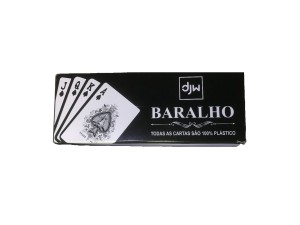 BARALHO PLASTICO DJW  DUPLO CAIXA C/06