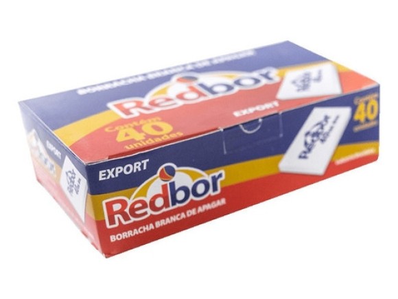 BORRACHA  ESCOLAR REDBOR BRANCA  40
