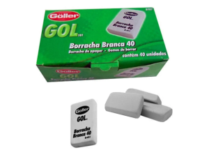 BORRACHA ESCOLAR GOLLER BCA. Nº 40 CX. C/40