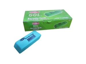 BORRACHA ESCOLAR GOLLER VERDE C/ 15
